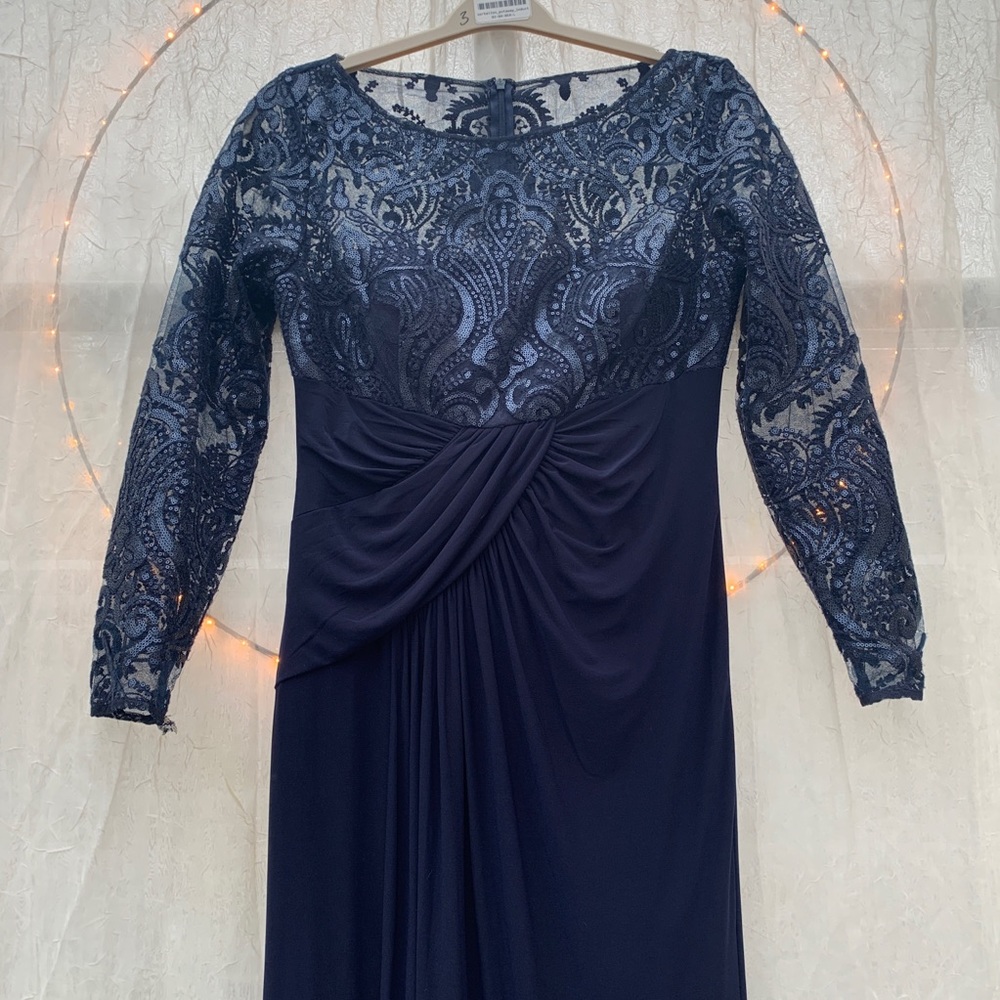 Eliza J 12p navy long dress worn once